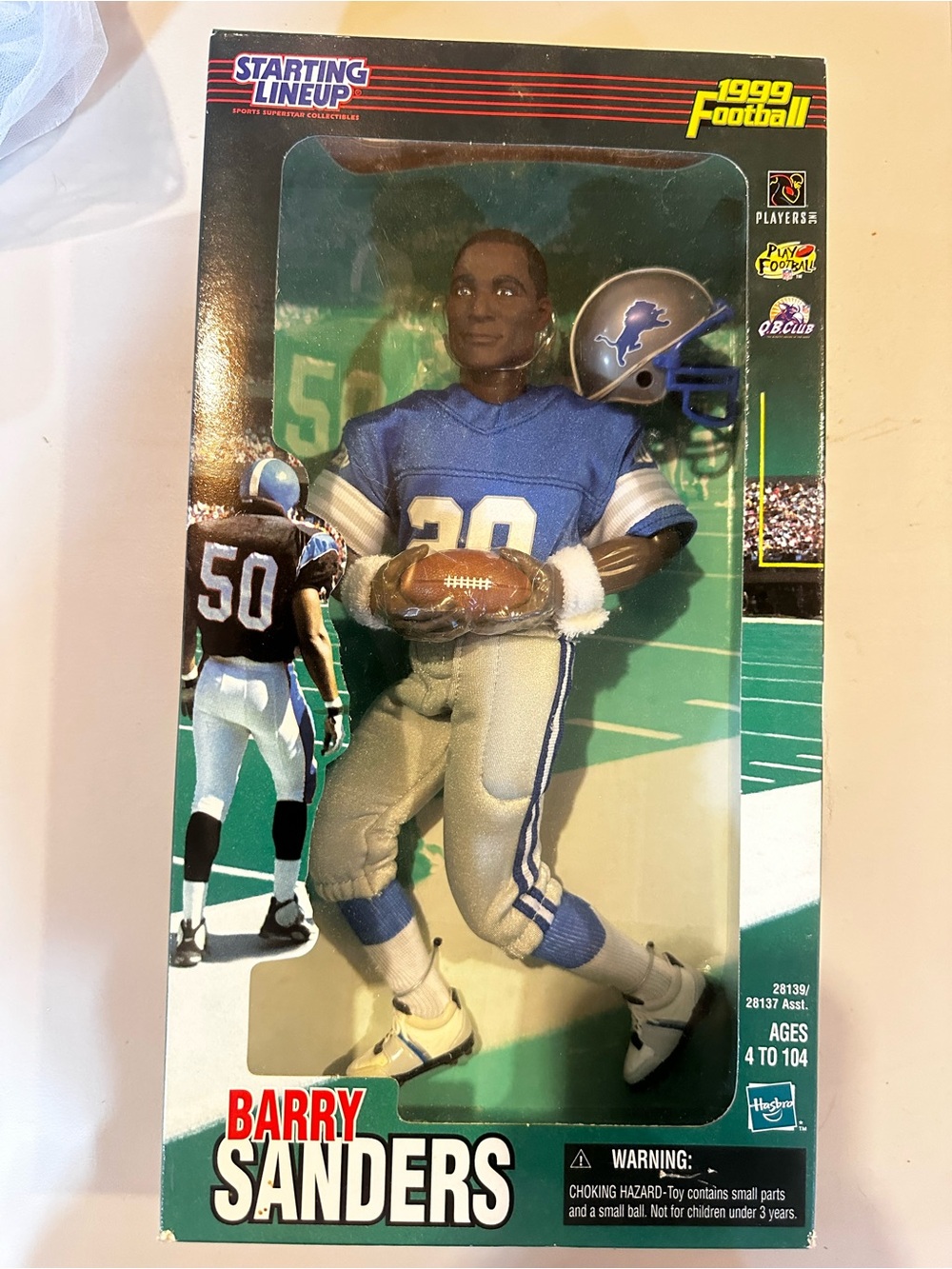 Barry Sanders Detroit Lions Action Figure by Hasbro